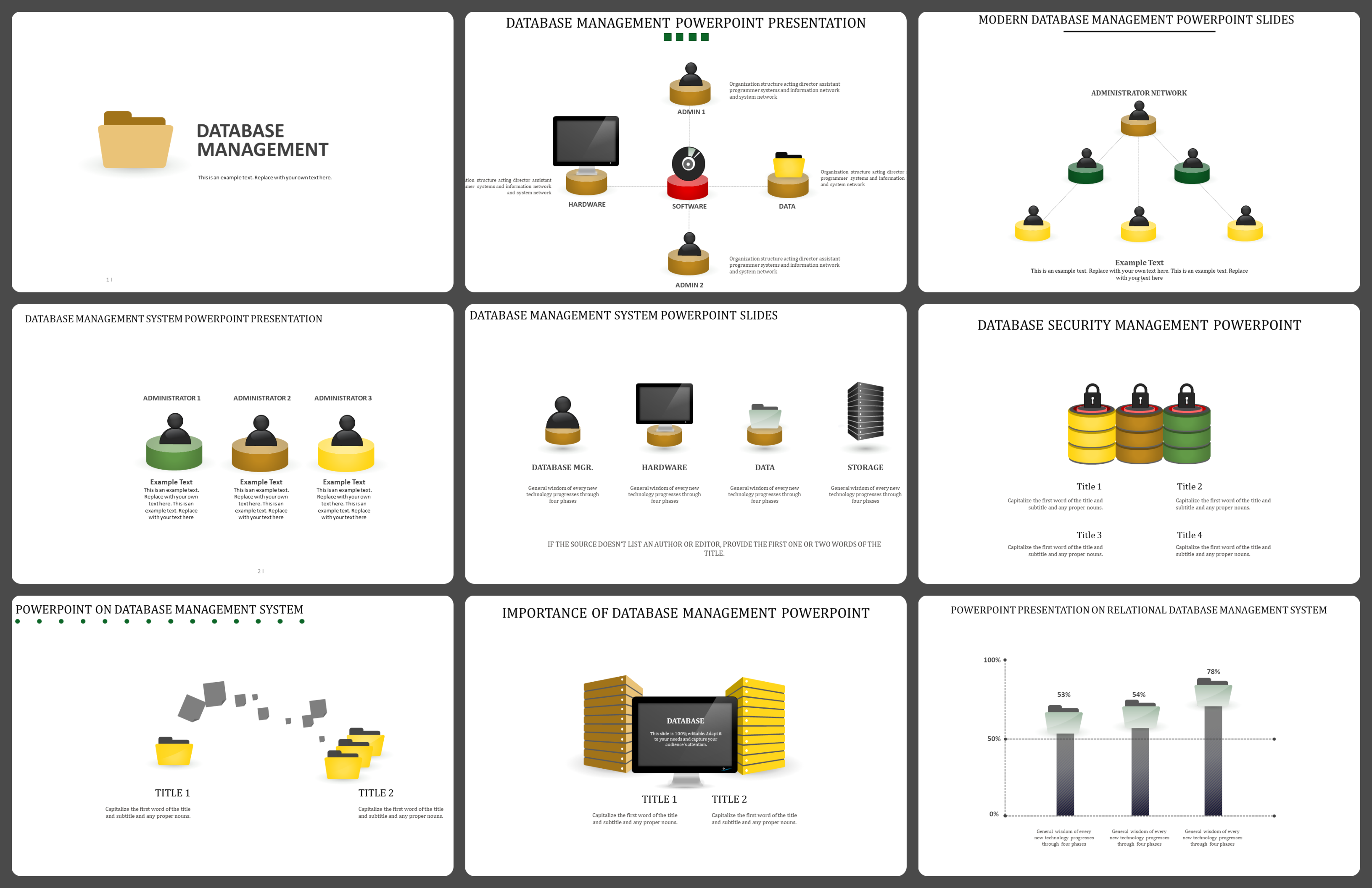 Database Management System PowerPoint Presentation Template